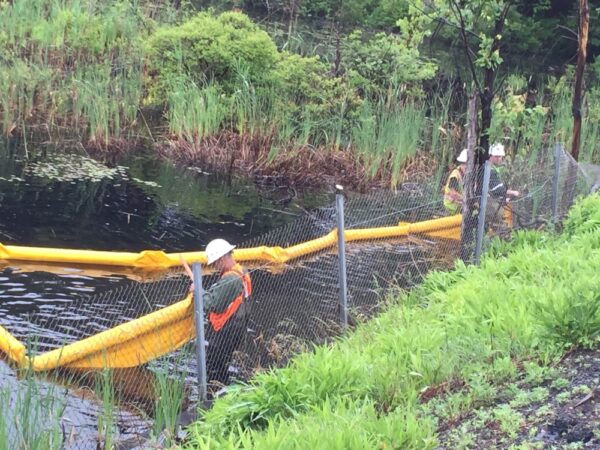 Boom Deployment: For spills into waterways and bodies of water, boom deployments to catch surface-borne chemicals and debris, combined with collection tools.