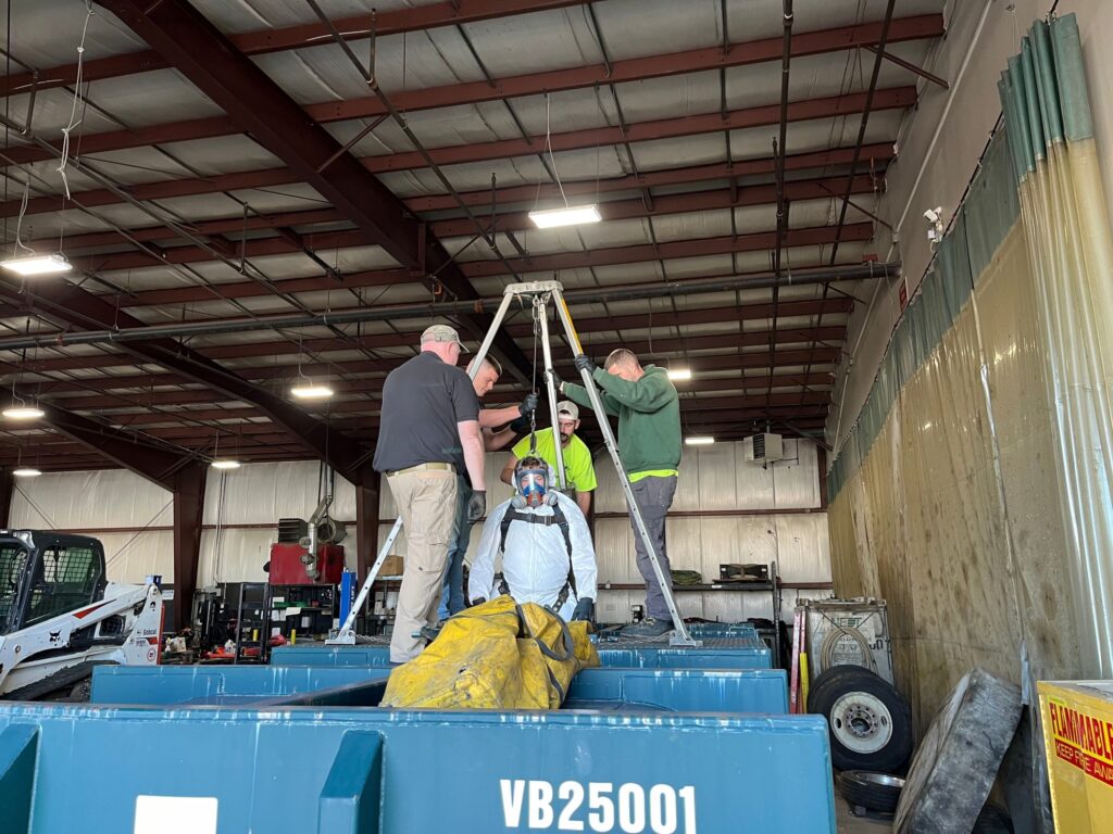 NEDT staff perform regular Permit Required Confined Space training.